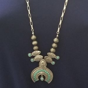 3/$15 NWT NadineWest squash blossom style necklace